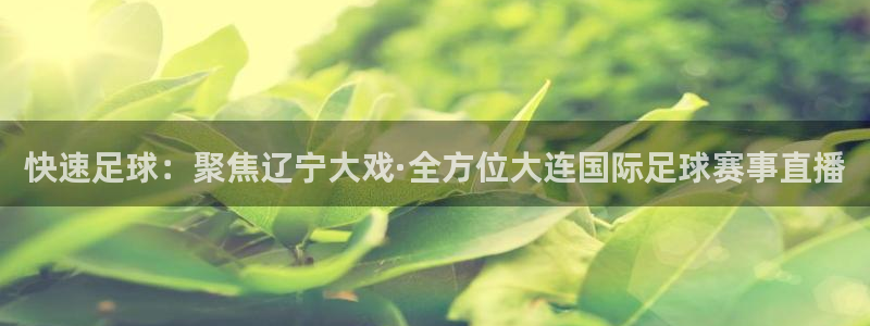 快速足球：聚焦辽宁大戏·全方位大连国际足球赛事直播